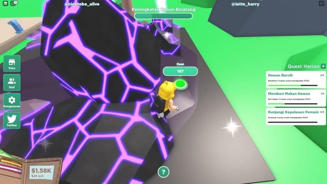 Masuk Kandang Singa! - Roblox My Zoo Tycoon смотреть онлайн