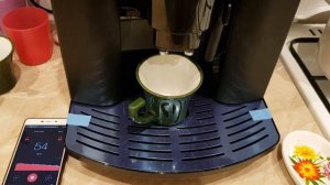 DeLonghi Magnifica 3000. Приготовление кофе. Замер шума телефоном.