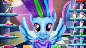 Делаем прическу маленькой пони и наряжаем маленькую пони My little pony