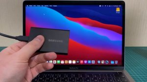 Тест скорости SSD Samsung T7 Touch на MacBook Pro M1