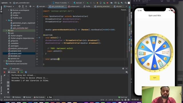 flutter tutorial for beginners || spin and win Part #2 || flutter firebase tutorial