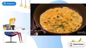 Слоеный омлет с зеленью. Простые рецепты с фото пошагово