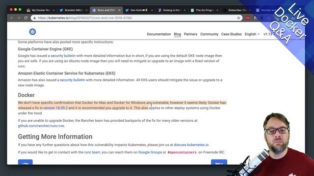 Docker "runC" Security Vulnerability: CVE-2018-5736 смотреть онлайн