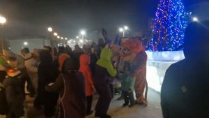 Поселок Тикси встреча новогодней елки 01 12 2022
