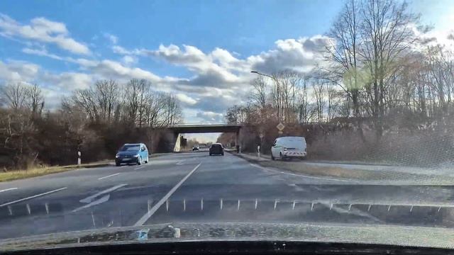 Driving from Darmstadt to Bensheim, Germany смотреть онлайн