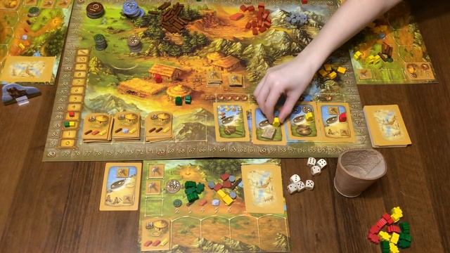 Играем в настольную игру Каменный Век (Stone Age) смотреть онлайн