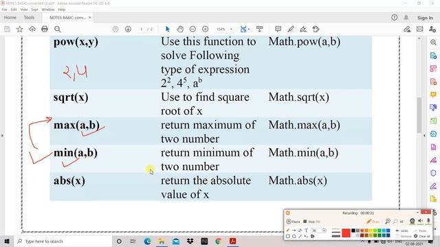 Math Class Functions in JAVA | pow() sqrt() ceil() floor() etc || JAVA Full Course for Beginners