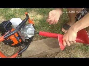 Мотобур ХОПЕР 520. Обзор, проверка в работе.