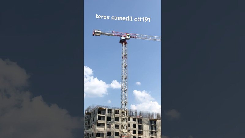 О КРАНАХ | Башенный кран Terex Comedil CTT191 #shorts