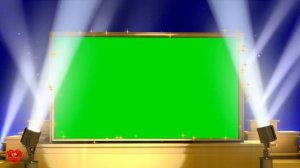 Футаж Рамка с золотыми прожекторами хромакей