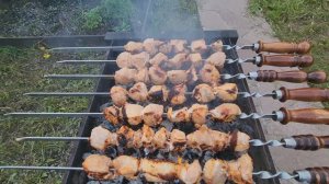 Шашлык из свинины. Вкуснейший рецепт мяса из свиного окорока.