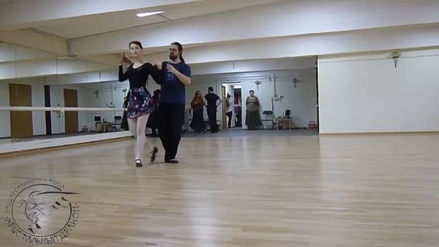 Кросс-степ вальс, занятие 2016.03.21, illusion turn, doble illusion turn смотреть онлайн