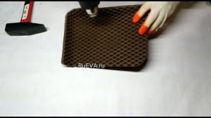 RuEVA- эксперимент. Бьем EVA коврик молотком и восстанавливаем!