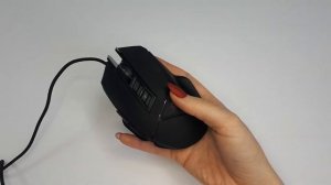 Мышь проводная игровая SONNEN Q10, 7 кнопок, программируемая, 6400 dpi, LED-подсветка, черная