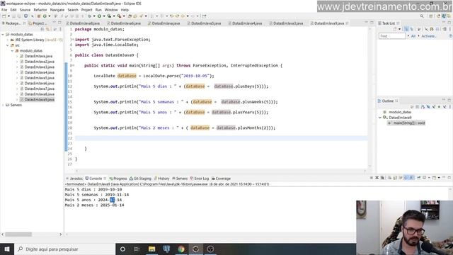 ? Data, anos, dias, meses e parcelas com LocalDate - Formação Java Web Full-Stack смотреть онлайн