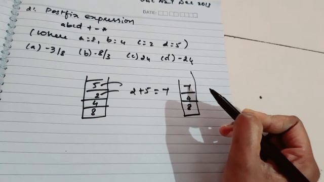 Simplifying postfix expression in tamil| ugc net december 2013|java for you