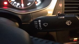 Audi А6 C7 Режим однократного смахивания дворников.