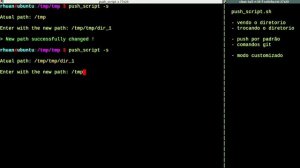 Script de automatização de comandos git (script push_script.sh) - Linux