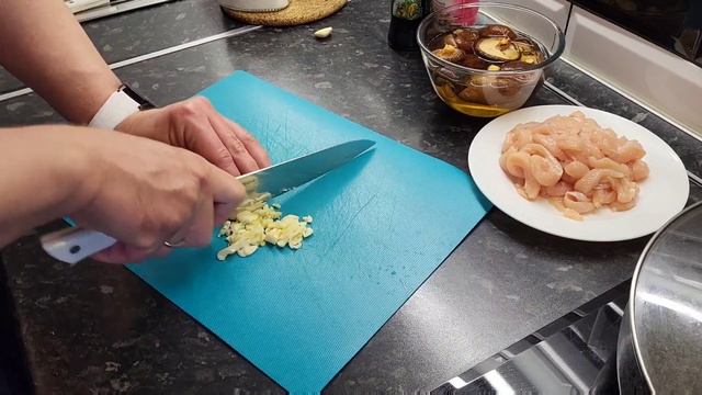 рецепт, грибы шитаке вок.