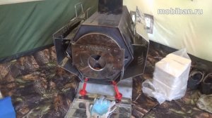 Печь МегаСогра. Тест при нуле градусах по Цельсию