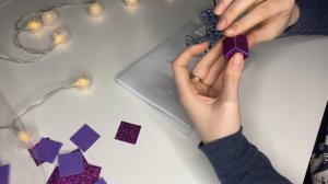 Ёлочные игрушки своими руками?Кубики из блестящего фоамирана✨DIY