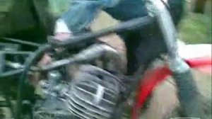 чезет с зажиганием от пилы. первый запуск