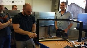 Замена стекла в каминной топке Hoxter