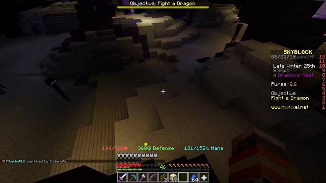 HOW TO GET TO THE DRAGONS NEST AND SUMMON THE ENDER DRAGON in Hypixel Skyblock