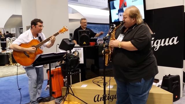 2014 NAMM show day 2 Antigua Pro One Alto. Eric Demmer soulful Georgia on my Mind смотреть онлайн