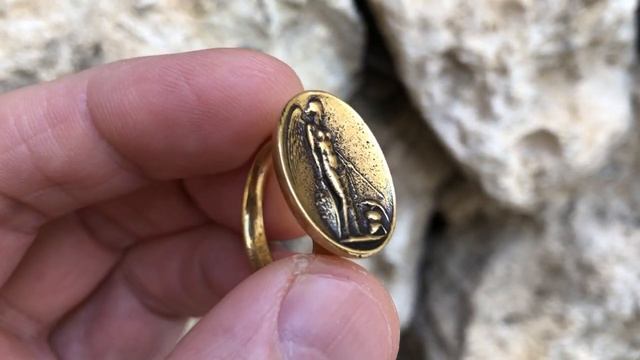 Бронзовое кольцо Ника Богиня победы Древнегреческая мифология Кольцо в античном стиле Древней Греци смотреть онлайн