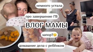 ВЛОГ :) запор? домашние дела с ребенком, про завершение ГВ (44)