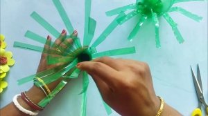 How To Make Flower From Plastic Bottle | Plastic Bottle Craft Ideas | DIY-Paper flowers Guldasta.