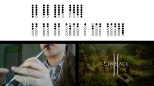 Dion theme (Lineage II - Shepherd's Flute) on Tin Whistle D + tabs tutorial