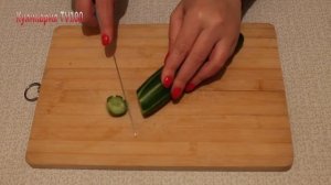 Как  красиво нарезать огурцы