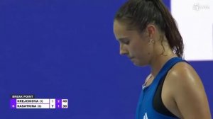 Daria Kasatkina vs. Barbora Krejcikova | 2023 Zhuhai Group Stage | WTA Match Highlights