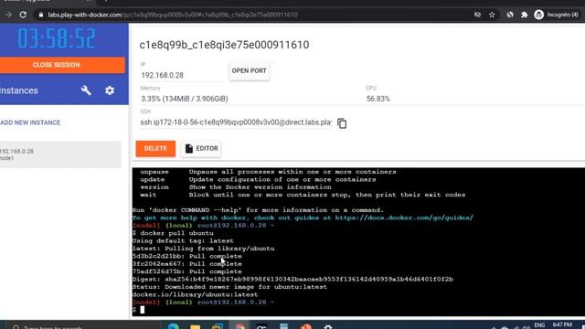 Run Docker Commands online using free cloud terminal to learn it- Play with Doker (PWD)