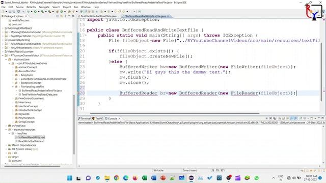 Part 22 | BufferedWriter and Buffered Reader #java #javaprogramming #filehandling смотреть онлайн