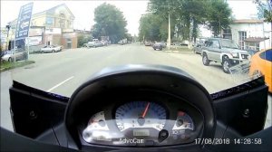 K8590 SUZUKI SKYWAVE 400 разгон до 100 км/ч