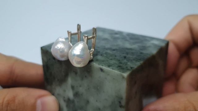 Серьги жемчуг барочный натуральный № 37 #жемчуг