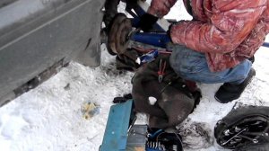 установка заднего барабана и колодок на гольф 3