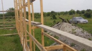 Опилкобетон 3 - Установка каркаса и опалубки