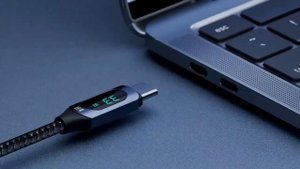 Зарядный кабель usb type-c с вольтметром