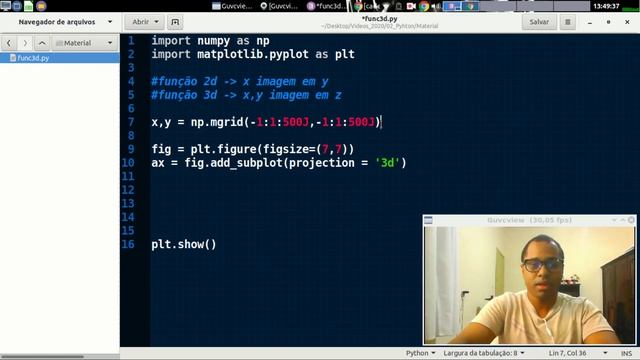 Como criar Gráficos 3D com PYTHON e matplot ?