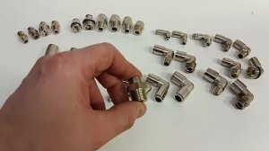 Пневматические фитинги цельно латунные