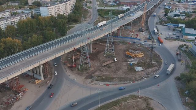 Строительство развязки на трассе М5 Тольятти #4 (974 километр трассы М5 Урал) / Движение началось! смотреть онлайн