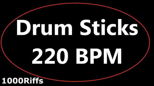 Drum Sticks Metronome : 220 BPM - Beats Per Minute смотреть онлайн