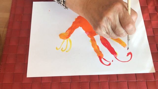 Рисование красками на тему: «Жар-птица» смотреть онлайн