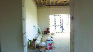 Фасад дома из газобетона. Камешковая штукатурка.