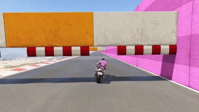 Testing Motorcycles vs Smallest Gaps in GTA 5 смотреть онлайн