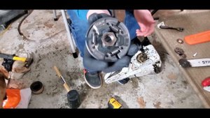 Stihl MS251 Chainsaw Not Starting. Troubleshoot DIY Repair of Clutch, Needle Bearing, Chain Sprocke